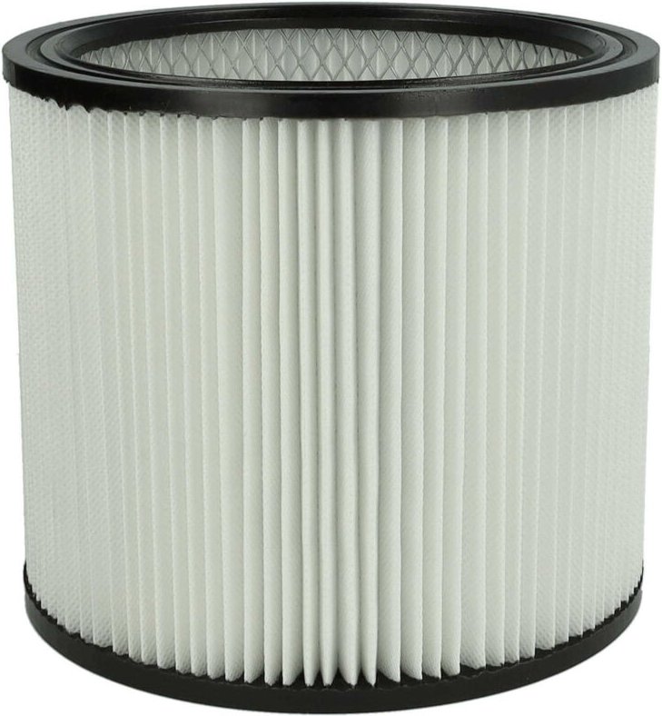 1x Faltenfilter kompatibel mit ShopVac Ultra 60 Inox Staubsauger - Patronenfilter, Schwarz Weiß - Vhbw