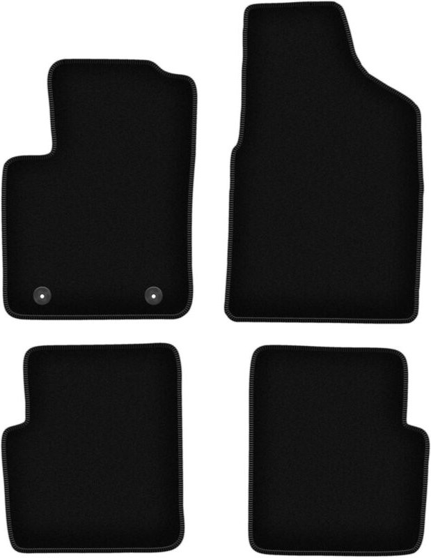 BASIC schwarze Veloursmatten für: Ford Ka MK2 FL Fließheck (2012-2018)