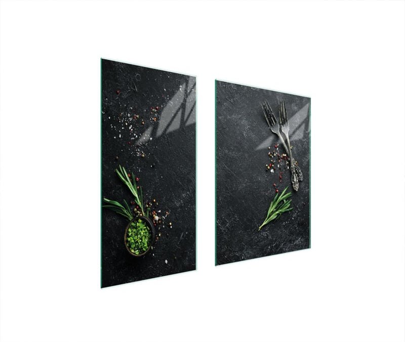 Glasschutzplatte 75x52 Küche