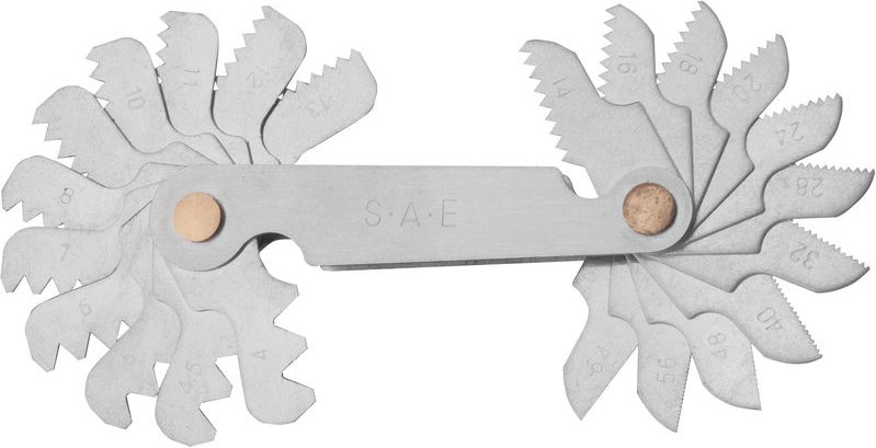 GSR - Gewindeschablone 22 Blatt Unified national Coarse 60°