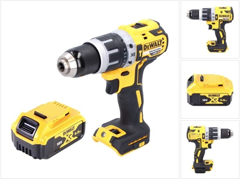 Dcd 796 n Akku Schlagbohrschrauber 18 v 70 Nm Brushless + 1x Akku 5,0 Ah - ohne Ladegerät - Dewalt