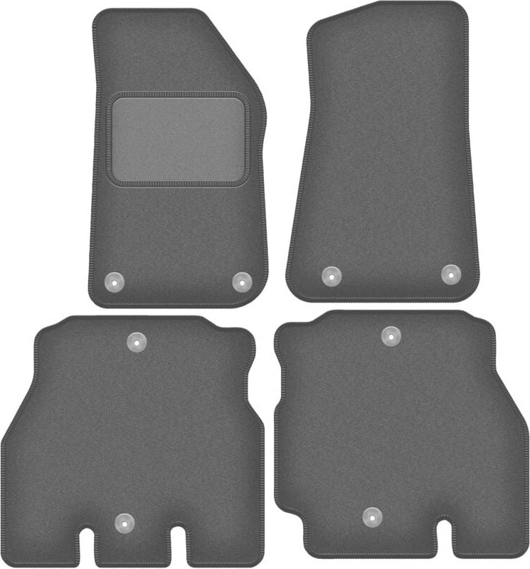 Graphit-Automatten für: Jeep Wrangler JL 5 Türen (2018-2023)