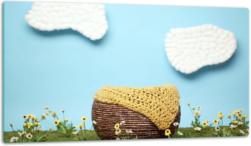 GlassplattenschneideBrett 52x30 Landschaft