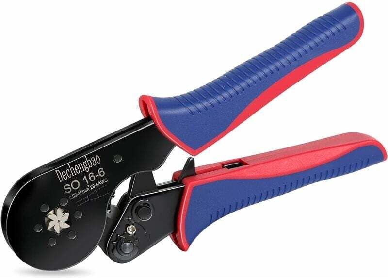 Crimpzange, 0,08–16 mm²/28–5 AWG Crimpzangen-Set, mit 1200 elektrischen Crimpklemmen, selbsteinstellende Zange, Kabel-Cr...