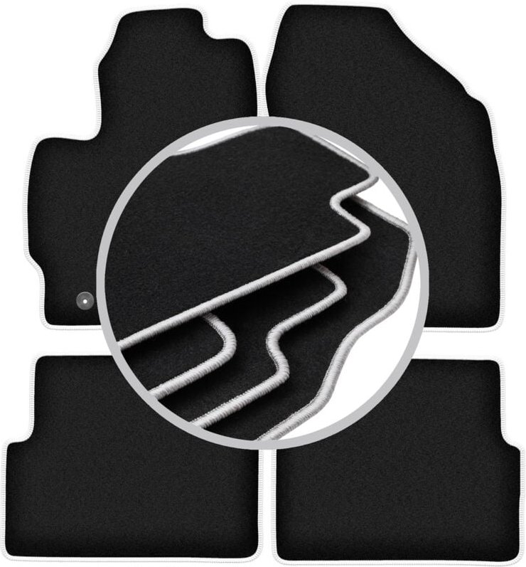 CARLUX-SILVER Autofußmatten für: Toyota Corolla E14/E15 Limousine (2007-2012)