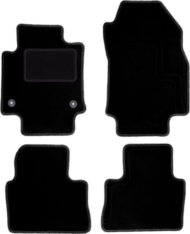 Schwarze Veloursmatten für: Toyota RAV4 V SUV (2019-)