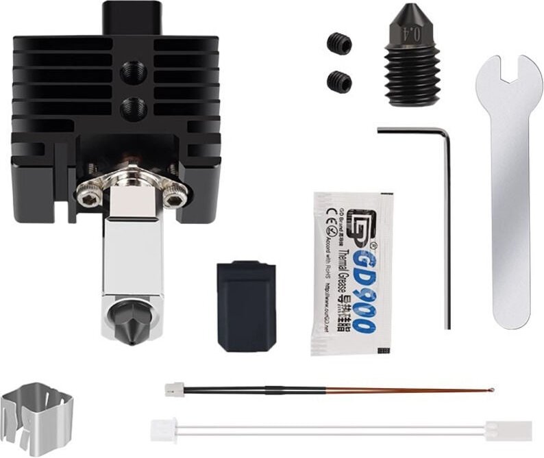 Thumbnail - Bis zu 500 °C, Upgrade-Deluxe-Version Hotend-Montagesatz mit hochtemperaturgehärteten Stahldüsen, kompatibel mit 3D-Druc...