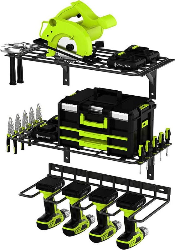 Wandhalterung für Elektrowerkzeuge – verstellbares Design – Garagenbohrer-Wandhalterung – Garagenregal für die Garage – ...