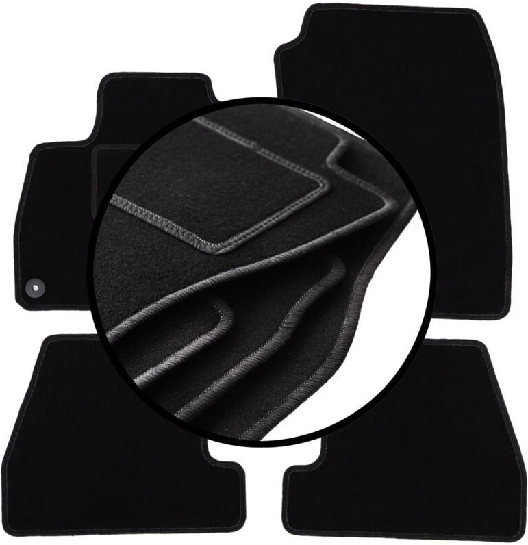 Veloursmatten-Satz für: Ford Focus MK3 Fließheck, Limousine, Kombi (2010-2018)