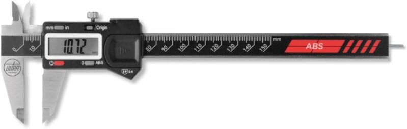 Ultra Präzision - Digital-Taschenmessschieber active inox mit ABS-Funktion 150 mm rund ø 1,6 mm