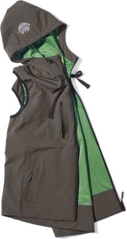 Arbeitsweste mit kurzen Ärmeln, mit Reißverschluss, Kapuze GOLD Rauch XL