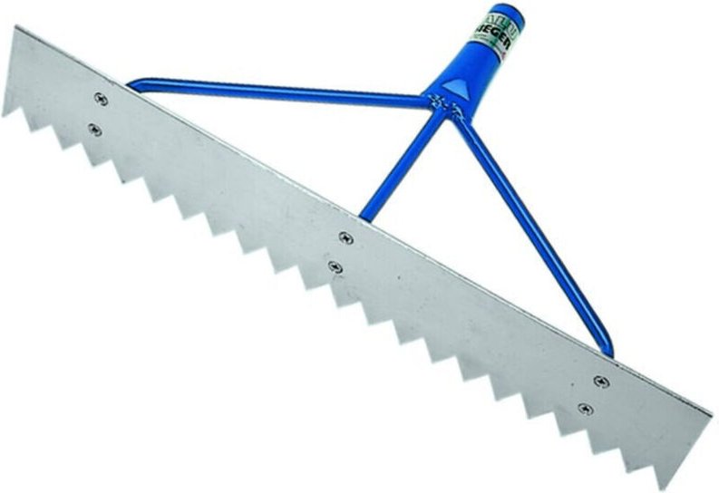 FP - Idealspaten Teerverteiler alu 600 mm gezahnt