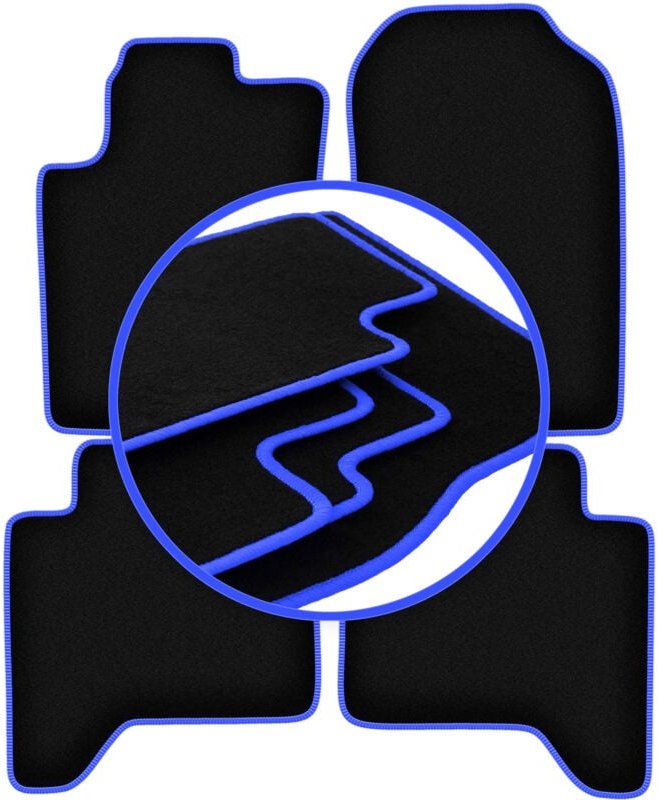 CARLUX-BLUE Auto-Fußmatten für: Ford Ranger Pickup (2012-2019)