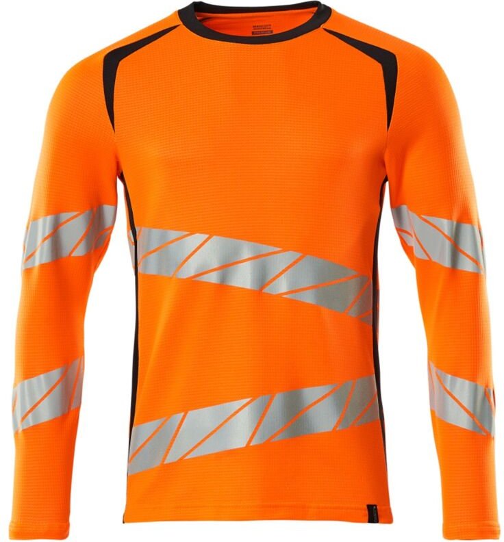 Thumbnail - T-Shirt, langarm 19081-771-14010 Gr. xl hi-vis orange/schwarzblau - Mascot