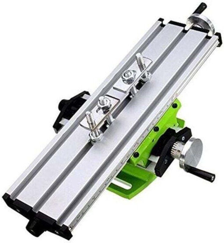 CHOYCLIT Neue Aluminiumlegierung-Fräsmaschine, Verbundwerkbank, Kreuzschiebetisch, Bohrschraubstockvorrichtung (ohne Boh...