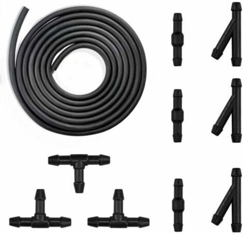 Jalleria - Scheibenwischerschlauch-Set, 3M-Scheibenwaschflüssigkeitsschlauch, Scheibenwischerdüse, Sprühschlauch für Neb...