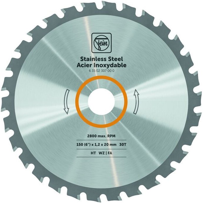 Handkreissägeblatt Inox D=150mm für Edelstahl - 63502307000 VaP - Fein