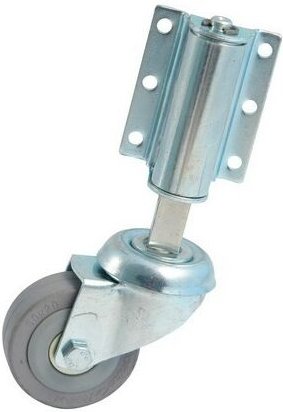 AVL - Lenkrolle Leiter mit Platte - Gummiräder ø 50 - Tragkraft 40 kg - 718531A