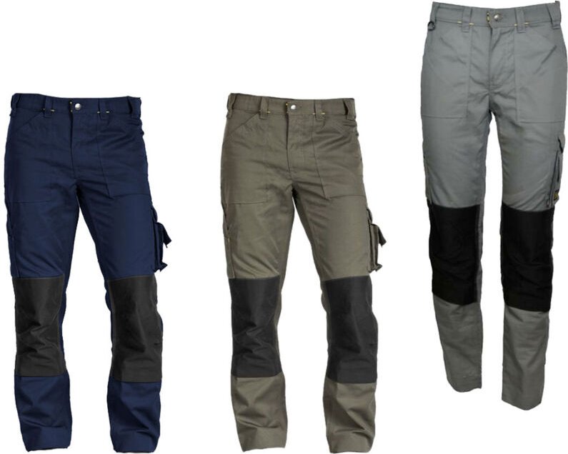 Arbeitshose - Herren - Größe 44 - Mehrere Taschen - Gerader Schnitt - Khaki - mobilon - Rica Lewis