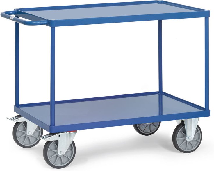 Tischwagen - Stahlblech-Wannen, Ladefläche 1.000 x 700 mm - Fetra