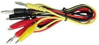 Velleman - messleitungsset - bananenstecker / isolierte abgreifklemme