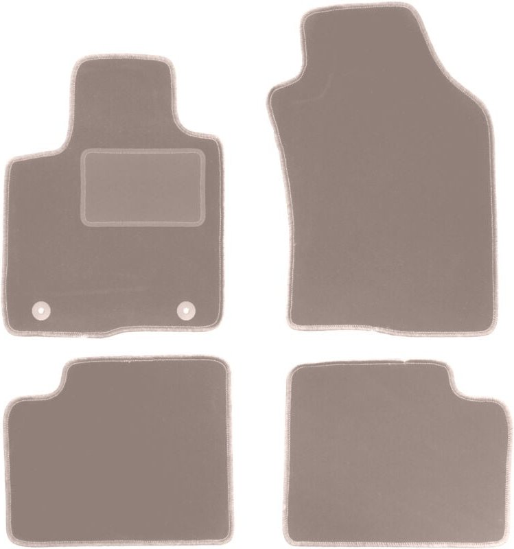 Beige Veloursmatten für: Lancia Ypsilon III Fließheck (2011-)