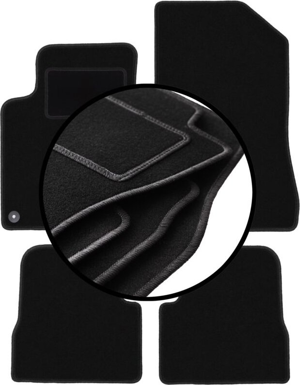 Komplettset Veloursmatten für: Peugeot 2008 II Schrägheck (2019-)