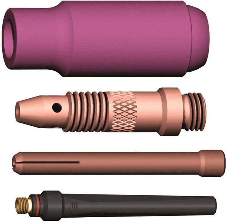 Thumbnail - Abicor Binzel - TIG-Zubehörkit 4-teilig in Kunststoffbox we 2,4 mm abitig 17, 18, 26