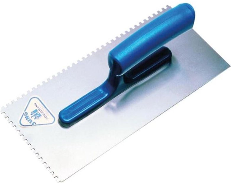 Perel - Jung - Glättekelle - Kunstoffgriff - Gezahnt 6 x 6 mm - 272 g - Professionell