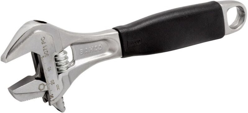 Rollgabelschlüssel verchromt 257 mm Weite 31 mm Rohr Gabel Schlüssel - Bahco
