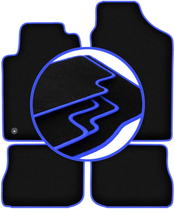 CARLUX-BLUE Autofußmatten für: Peugeot 605 Limousine (1989-1999)