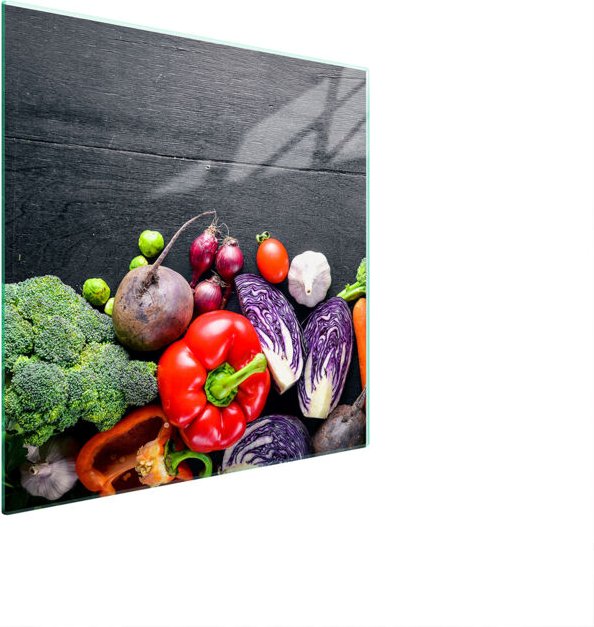 GLASSCHUTZPLATTE FÜR HERD 50x52 GEMÜSE