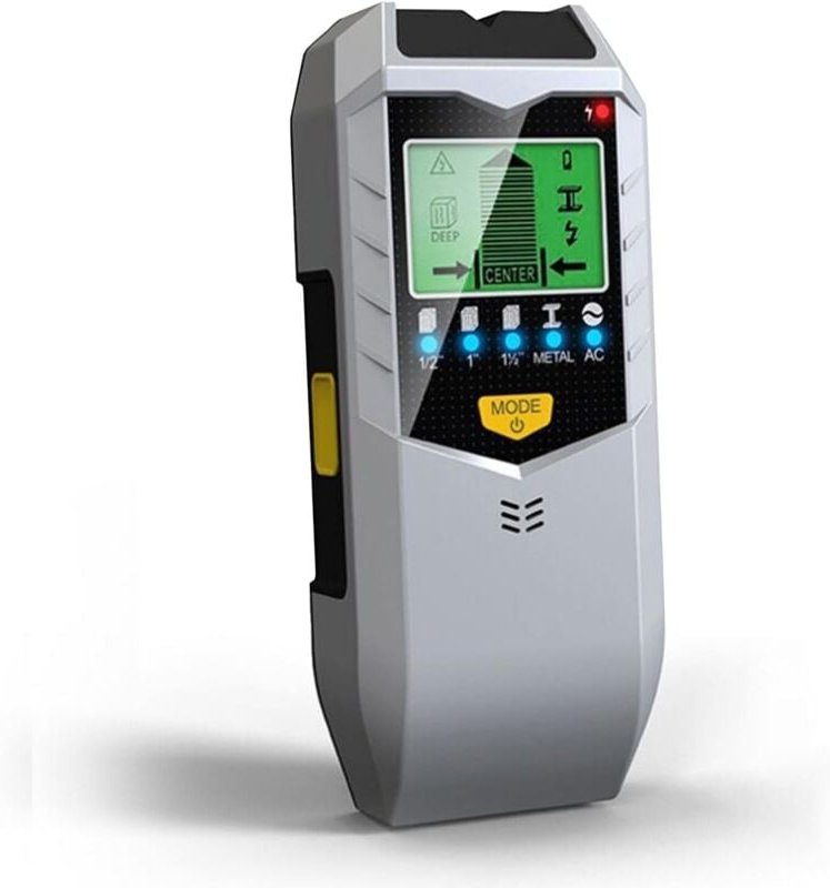 Elektrokabeldetektor, 5-in-1-Wandmetalldetektor, Wandmetalldetektor mit LCD-Display und Tonalarm zum Auffinden von Metal...
