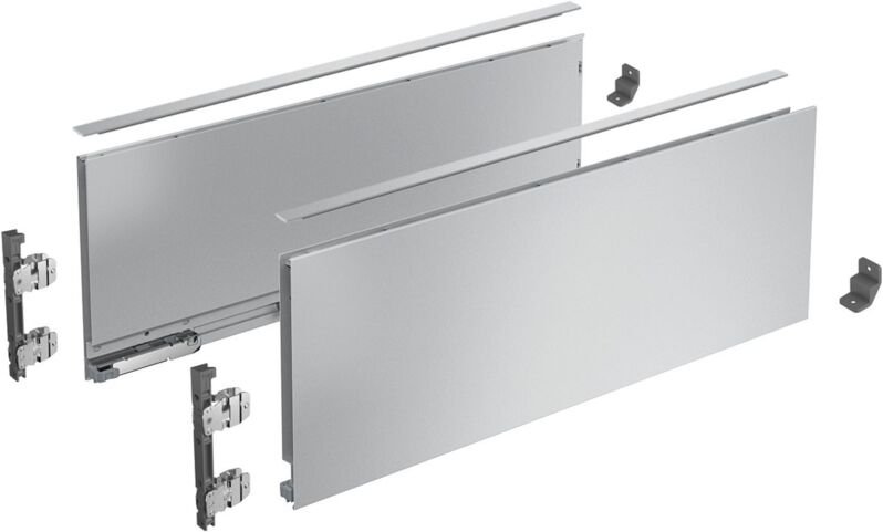 Hettich Zarge AvanTech YOU Set, Höhe 187 mm, NL 550 mm, silber, links und rechts