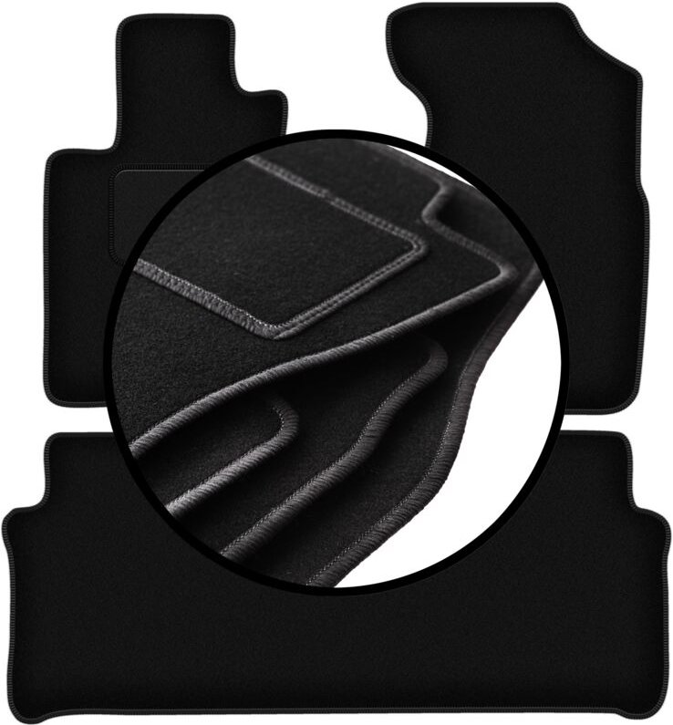 Komplettset Veloursmatten für: Honda CR-V II SUV (2001-2006)