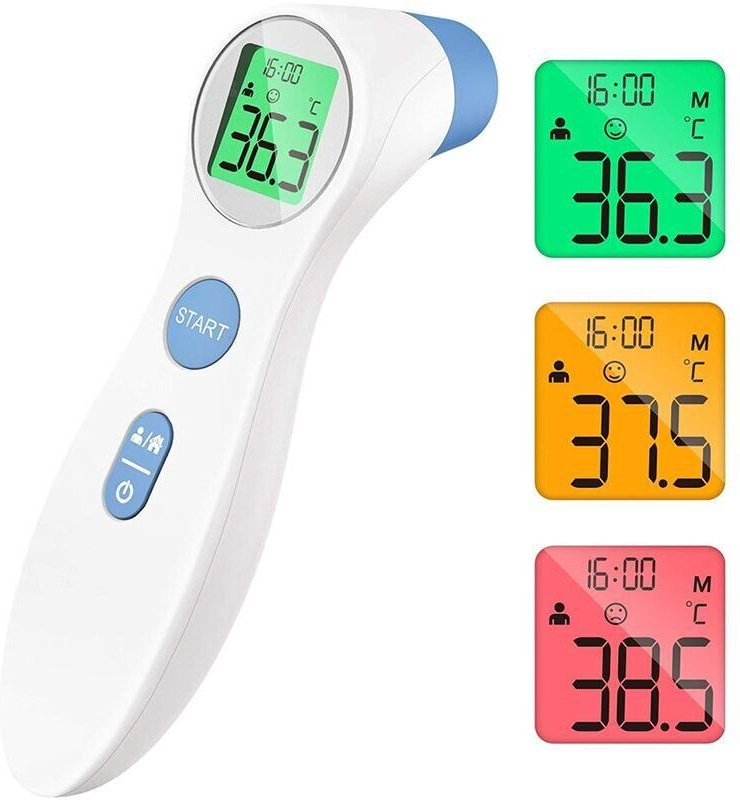 Medizinisches Stirnthermometer zur Fiebermessung, digitales Stirnthermometer mit direkter und genauer Ablesung mit LCD-D...
