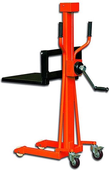Thumbnail - Mini-Hochhubwagen mit Arbeitsplattform - Max. Hubhöhe 1100 mm / Min. 70 mm - Max. Tragfähigkeit 150 kg - LS150