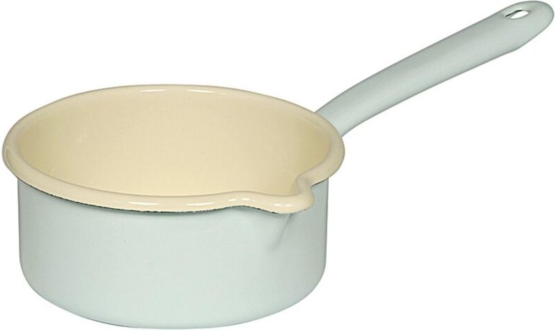 Stieltopf mit Ausguss 0,75 l Ø14cm türkis/bunt