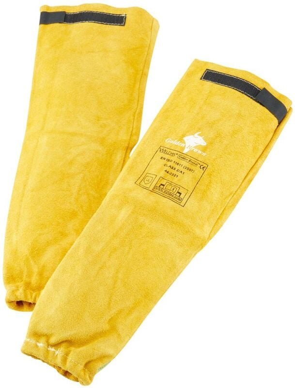 Rmelschoner aus spaltleder golden brown Sleeves Nr. 44-2321 - Weldas