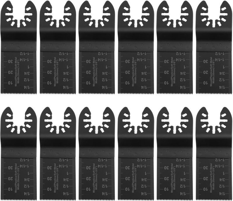 20 Stück oszillierende Sägeblätter mit 2 C-Clip-Adaptern, oszillierende Multifunktionswerkzeugblätter für Holz/Metall/Ku...
