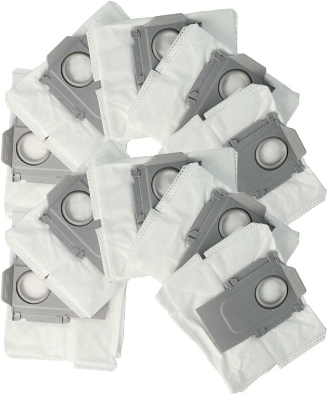 10x Staubbeutel kompatibel mit Roborock S7 Pro Ultra, S7 maxV Ultra Saugroboter - Beutel für die Absaugstation - Vhbw