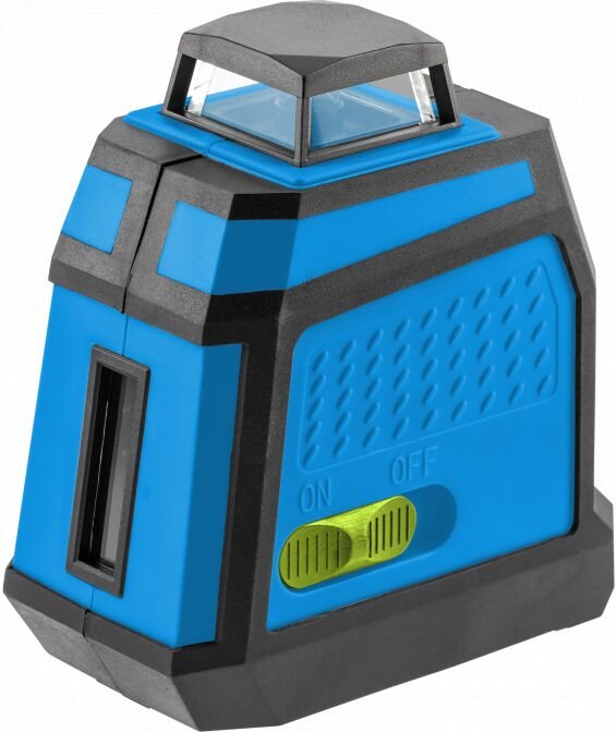 Högert Technik Professionelle selbstnivellierende Wasserwaage de und seitlich, Arbeitsbereich de: Radius de bis zu 15 m/...