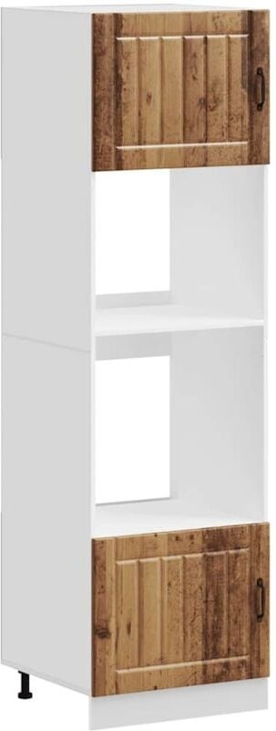 Thumbnail - Vidaxl - Herdumbauschränke 2 Stk. Lucca Altholz-Optik Holzwerkstoff