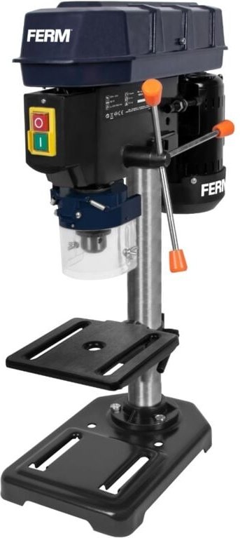 FERM Tischbohrmaschine 350 W – 13 mm – Zahnkranzbohrfutter