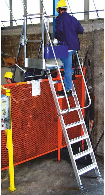 Thumbnail - Leiternüberstieg 7 Stufen - Maximale Arbeitshöhe 3.85m - SCA6088P/07