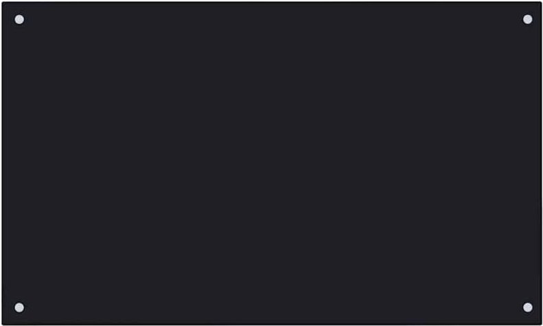 Küchenrückwand Schwarz 100x60 cm Hartglas Vidaxl