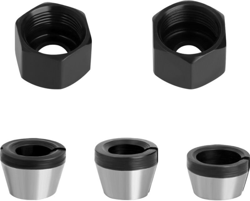 3-teiliger Spannfutterkopf für Trimmer/elektrische Spannzange, Oberfräsen-Spannzangenfutter, 6 mm/6,35 mm/8 mm, Konverte...