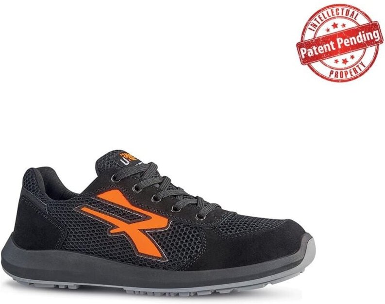 Sicherheitsschuhe niedrig ATOS ESD S1P SRC - Schwarz/Orange 46