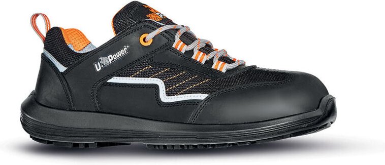 Sicherheitsschuhe niedrig MIAMI S1P SRC - Schwarz/Orange 40