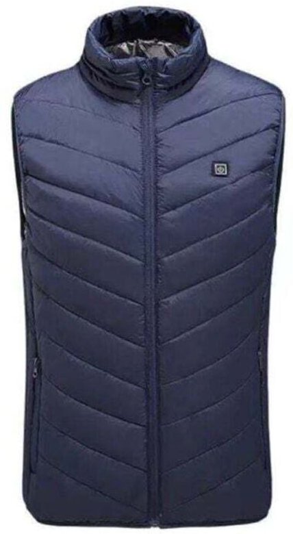 Beheizte Jacke für Männer und Frauen mit 4 Heizzonen und 3 Heizstufen. Elektrische Heizjacke mit USB-Ladegerät, maschine...